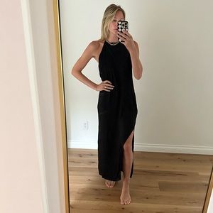 Silky Maxi Dress Black